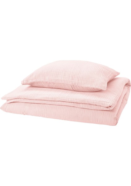 Tek Kişilik Nevresim Seti, Uçuk Pembe, 150X200/50X60 cm
