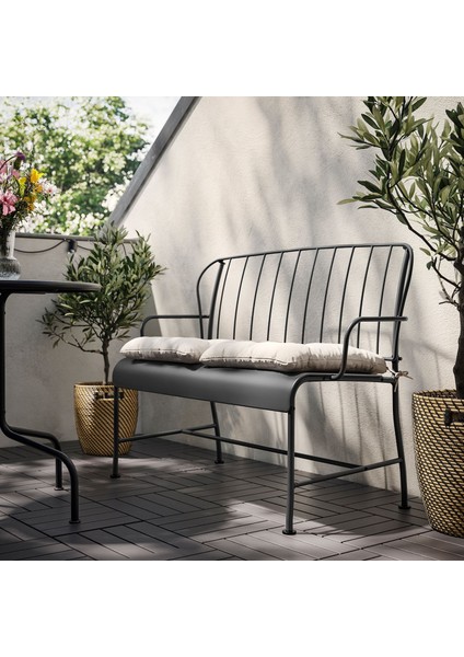 Bahçe bankı, gri, kuddarna açık gri-bej fiyatları