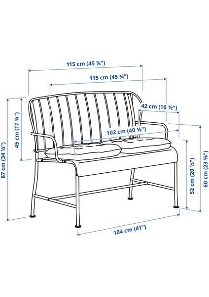 Bahçe bankı, gri, kuddarna açık gri-bej modelleri
