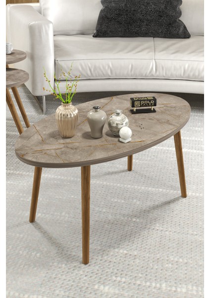 Orta Sehpa ve 3 Lü Zigon Sehpa Torna Elips Gordion indirimleri