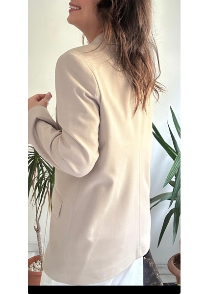 Kadın Bej Blazer Ceket modelleri