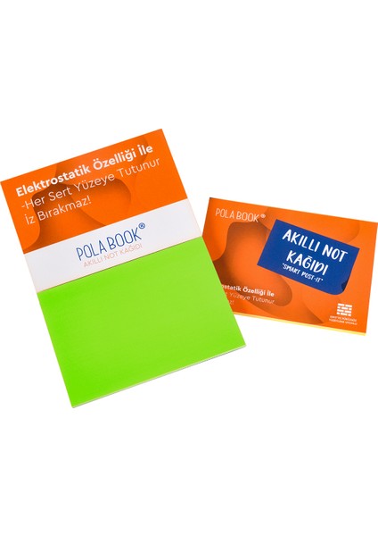 Elektrostatik Mint Yeşili Akıllı Not Kağıdı 7X10CM - 50 Sayfa