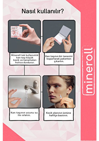 Tek Kullanımlık Kan Taşı 20'Li 4 Paket Ciltteki Küçük Kesikler İçin Hızlı Çözüm