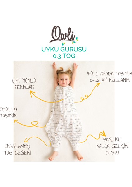 Uyku Gurusu 0.3 Tog Early Birds 0-36 Ay fiyatları