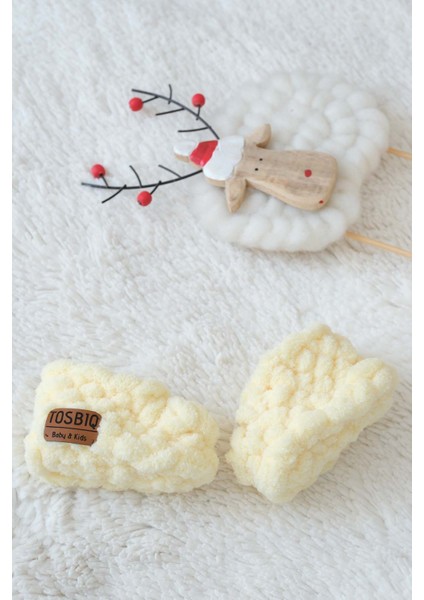 3’lü SET Bebek Battaniyesi-Portbebe-Panduf 100x100cm Açık Sarı Unisex El Yapımı Örgü Alize Puffy Organik Sertifika fiyatları