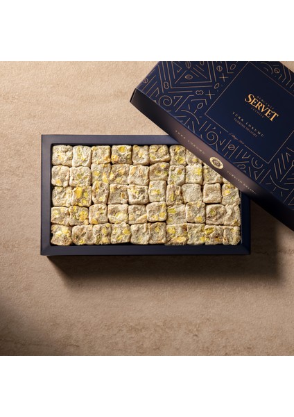 Antep Fıstıklı Çifte Kavrulmuş Lokum 500 gr