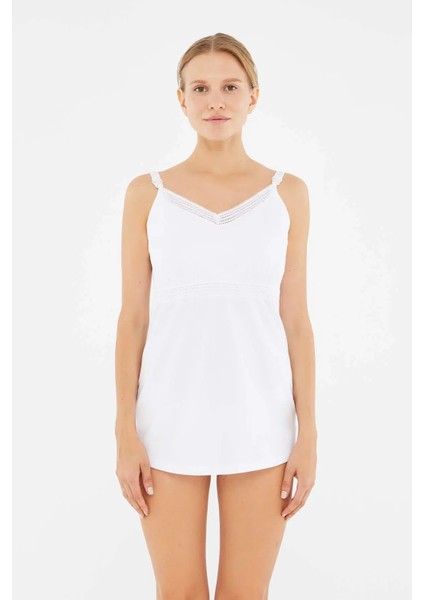 5000KC Hamile Lohusa Ayarlanabilir Askılı Atlet-Beyaz