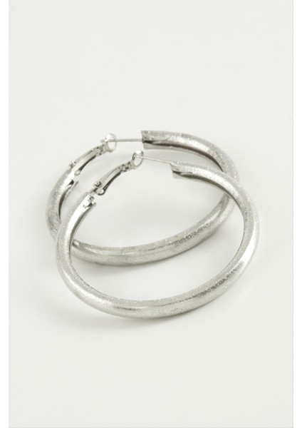 Msa-Shop Boru Halka Küpe 5,5 Cm-Gümüş Rengi fiyatları