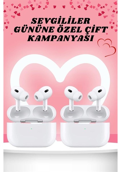 Msa-Shop Sevgiliye Hediye Çift Kulaklığı Yeni Nesil Pro Kulaklık Sevgililer Gününe Özel Kampanya fiyatları