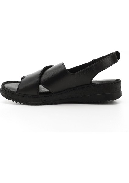Gön Hakiki Deri Dolgu Taban Sandalet 45836 modelleri