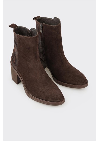 Kahve Deri Kadın Günlük Bot fiyatları