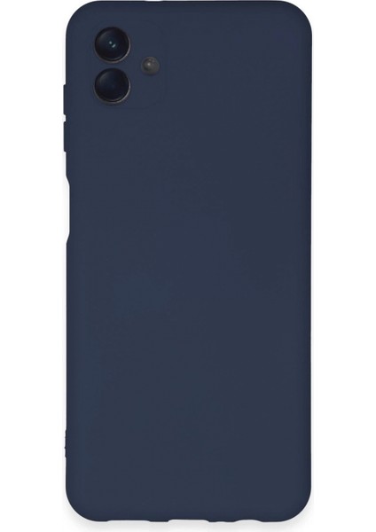 Samsung Galaxy A04E Kılıf Nano Içi Kadife Silikon - Lacivert