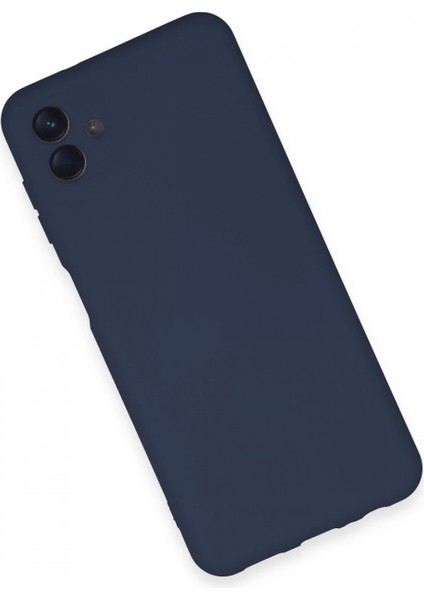 Samsung Galaxy A04E Kılıf Nano Içi Kadife Silikon - Lacivert modelleri