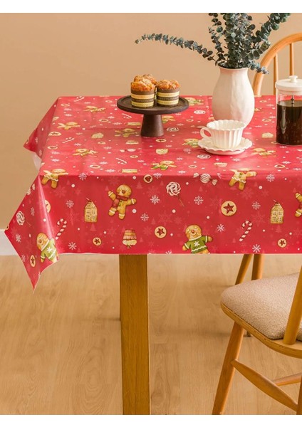 Yılbaşı Temalı Masa Örtüsü 140X140 cm (W5) fiyatları