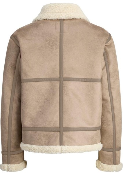 Jack & Jones Jorlıverpool Aviator Jacket – Kürklü Yaka Süet Görünümlü Kışlık Erkek Mont Sn Koleksiyonu fiyatları