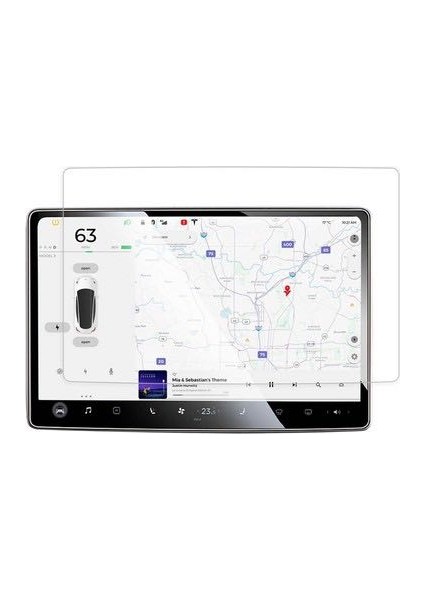 Tesla Model Y Juniper 2in1 Ekran Koruyucu Temperli Cam Ekran Koruyucu Kırılmaz Cam modelleri