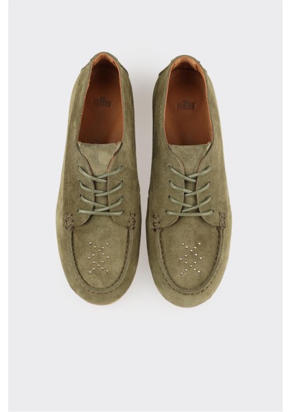 Haki Deri Kadın Günlük Ayakkabı fırsatları