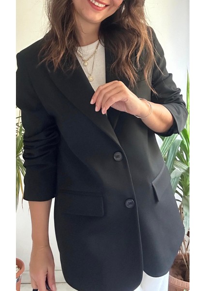Kadın Siyah Blazer Ceket