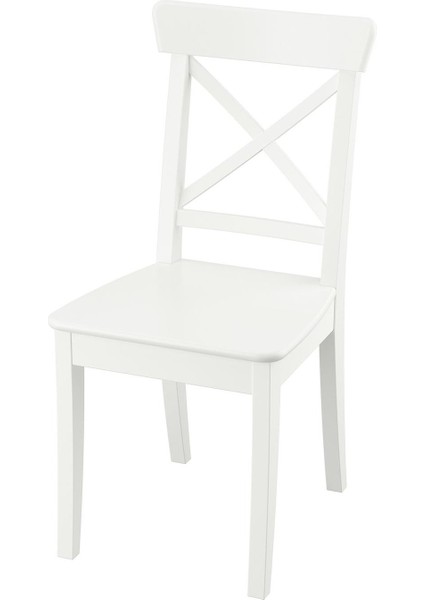 Ahşap sandalye, beyaz