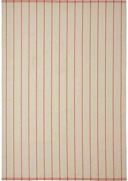 Büyük halı, kırık beyaz-kırmızı, 170x240 cm, dikdörtgen, düz dokuma