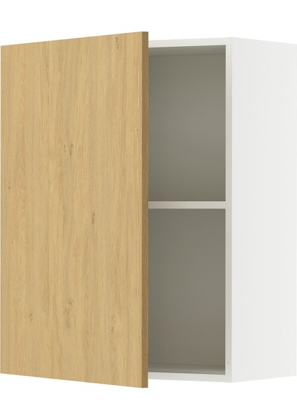 Mutfak duvar dolabı, meşe görünümlü, 60x75 cm