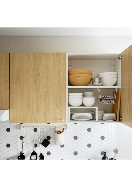 Mutfak duvar dolabı, meşe görünümlü, 60x75 cm fiyatları