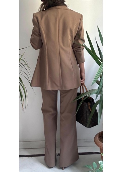 Kadın Özel Dikim Camel Ceket Pantolon Takım fiyatları