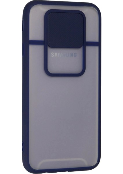 Samsung Galaxy J7 Pro / J730 Kılıf Palm Buzlu Kamera Sürgülü Silikon - Lacivert modelleri