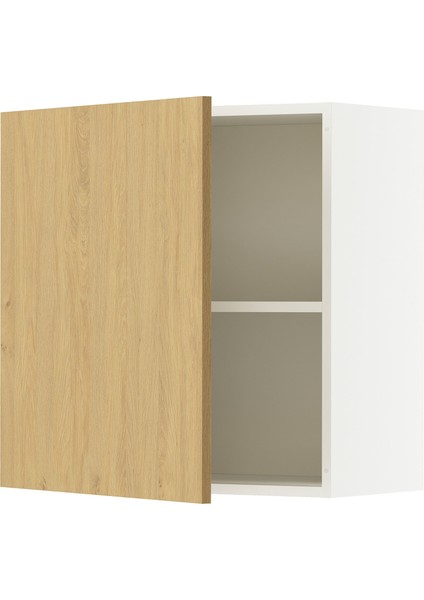 Mutfak duvar dolabı, meşe görünümlü, 60x60 cm