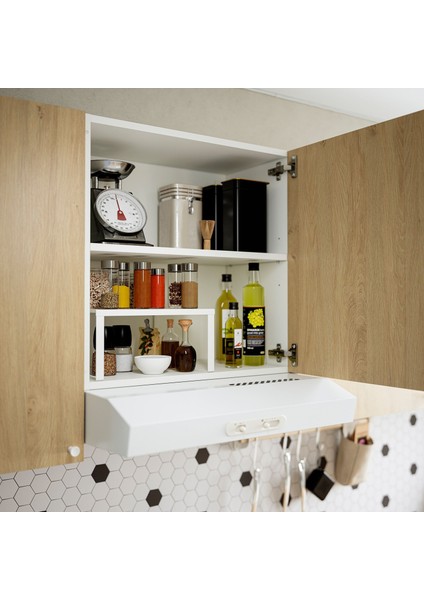 Mutfak duvar dolabı, meşe görünümlü, 60x60 cm fiyatları