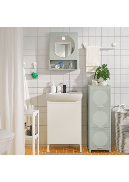 Banyo duvar dolabı, yeşil, 44x15x59 cm fiyatları