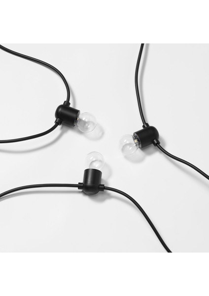 Aydınlatma zinciri, siyah, 5 m, pilli fırsatları