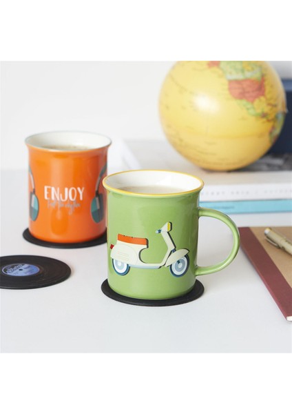 Vespa Kupa-Bardak Seramik *scooter Motif* / Balvı fiyatları