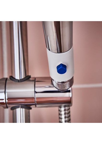 El duşu başlığı, gri-mavi modelleri