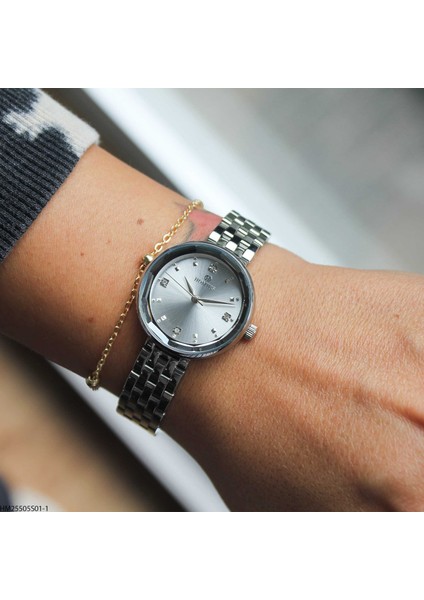HM25505S01-1 Çelik Kordonlu Kadın Kol Saati modelleri