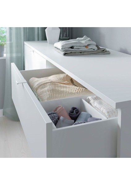 Dolap kombinasyonu, beyaz, 245x47x140 cm modelleri