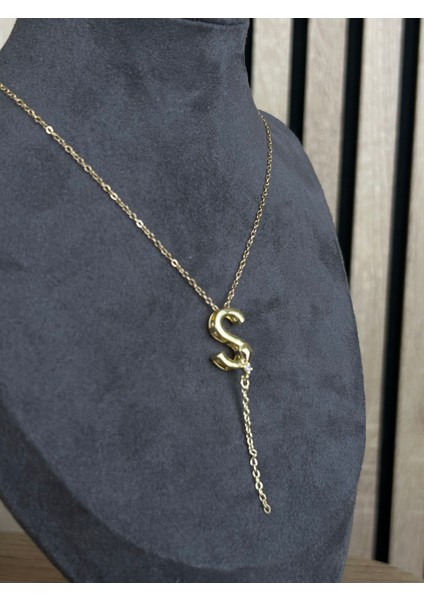 S Harfli Çelik Kolye modelleri