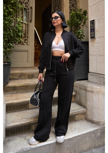 Çimalı Fermuar Detay 2 Iplik Eşofman Takım