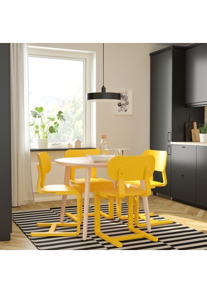 Ahşap Sandalye, Sarı-Huş fiyatları