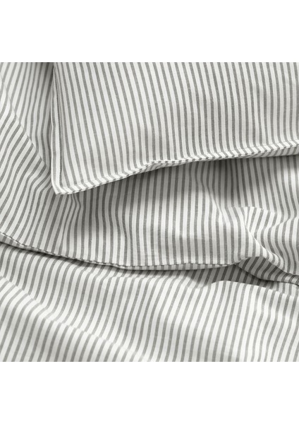 Çift kişilik nevresim seti, gri-beyaz, 240x220/50x60 cm fiyatları