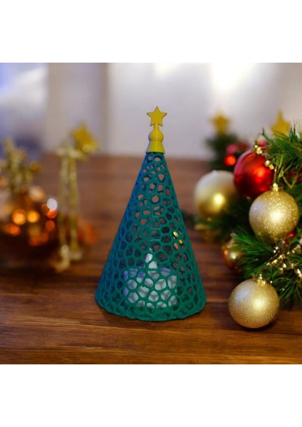 Ceresshop Yılbaşı Çam Ağacı Mumluk – Işıklı Dekoratif Tealight Yeşil fiyatları