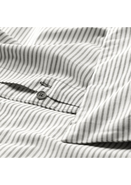 Çift kişilik nevresim seti, gri-beyaz, 240x220/50x60 cm fırsatları