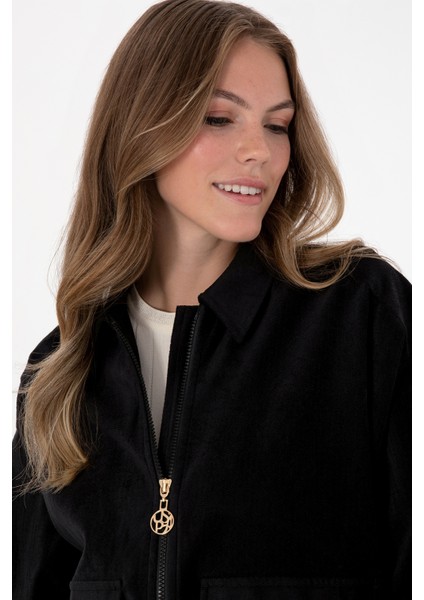 Kadın Siyah Dokuma Mont 50313095-VR046 fiyatları