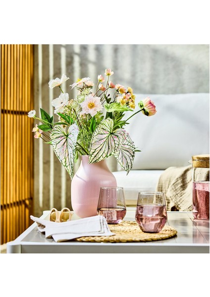 Yapay buket, pembe-beyaz, 60 cm, iç-dış mekan modelleri