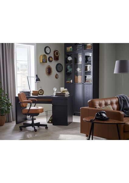 Çalışma sandalyesi, grann altın-kahverengi modelleri