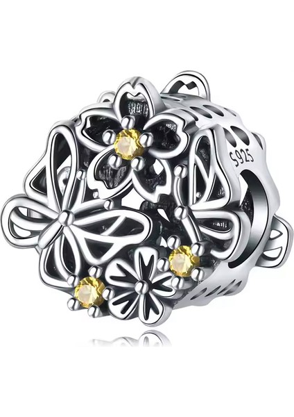 Güneşli Bahar Gümüş Charm