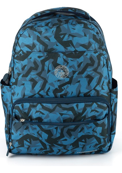 Kamuflaj Pattern Gri Baskılı Detaylı Çanta