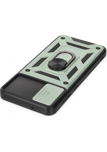 Samsung Galaxy A04 Kılıf Pars Lens Yüzüklü Silikon - Yeşil fırsatları