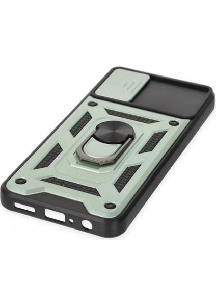 Samsung Galaxy A04 Kılıf Pars Lens Yüzüklü Silikon - Yeşil indirimleri