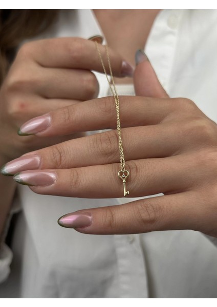 14 Ayar Altın Anahtar Kolye 856 fırsatları